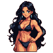Empowered Woman: Retro Bikini Confidence