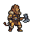 Pixel Art: set of rpg heroes sideview, each uniqe, some with animal fac...