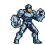 Pixel Art: set of unique super hearoes