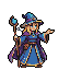Fantasy adventurers: wizard with glowing staff, armored dwarf with axe, cleric with scepter, rogue with daggers, and winged warrior with spear and shield.