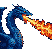 Blue Dragon Unleashes Fiery Breath: Retro Power