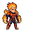 Pixel Art: character sprints, classic 6-frame game animation