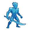 Pixel art generated with AI prompt: character is running