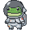 Frog Astronaut's Whimsical Galactic Trek
