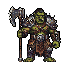 Pixel Art: different classes of orcs - each unique
