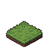 Pixel Art: set of isometric medieval tiles