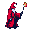 Pixel Art: character is walking (generated with AI by pixie.haus).