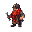 Dwarf Engineer: Red Beard, Wrenches, Ready for Work