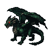 Pixel Art: dragon attacks