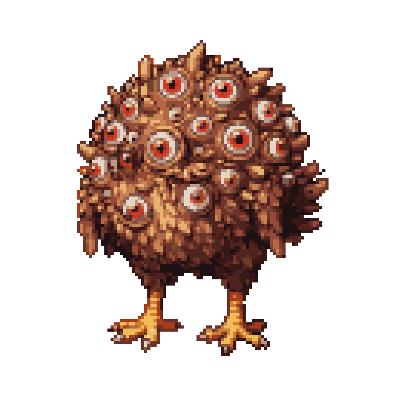 Gazing Creature on Chicken Legs: Uncanny Terrors