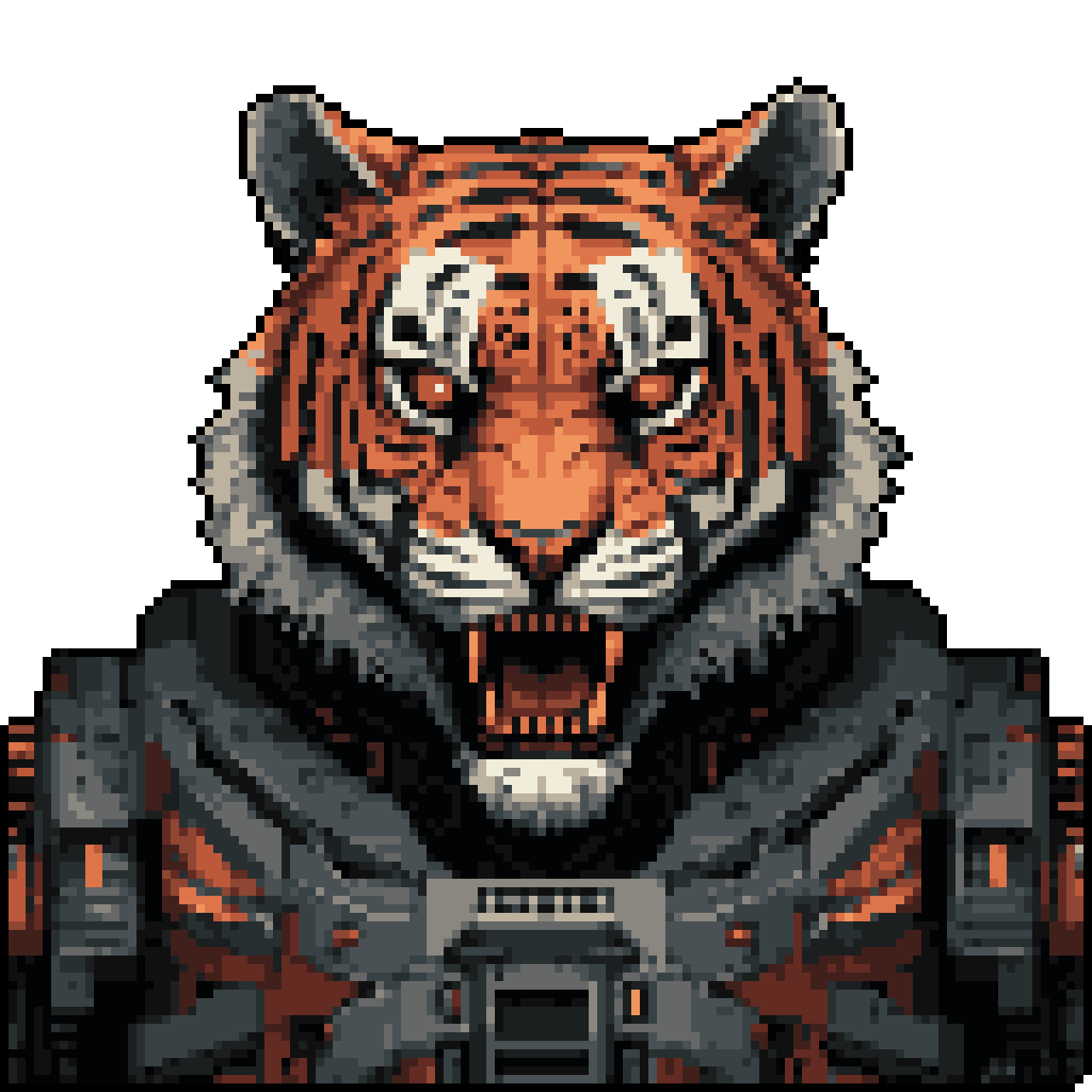 Computer Science Tiger Fierce Cyborg Tiger: Cybernetic Fury Revealed