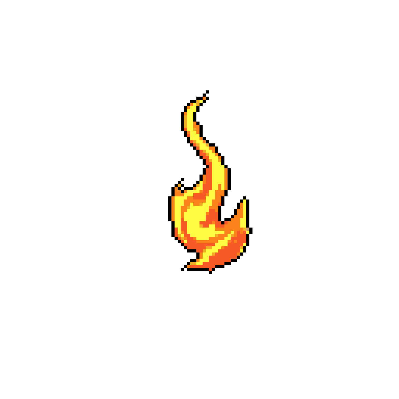 Fiery Ascent: Dynamic Red, Orange, Yellow Flame