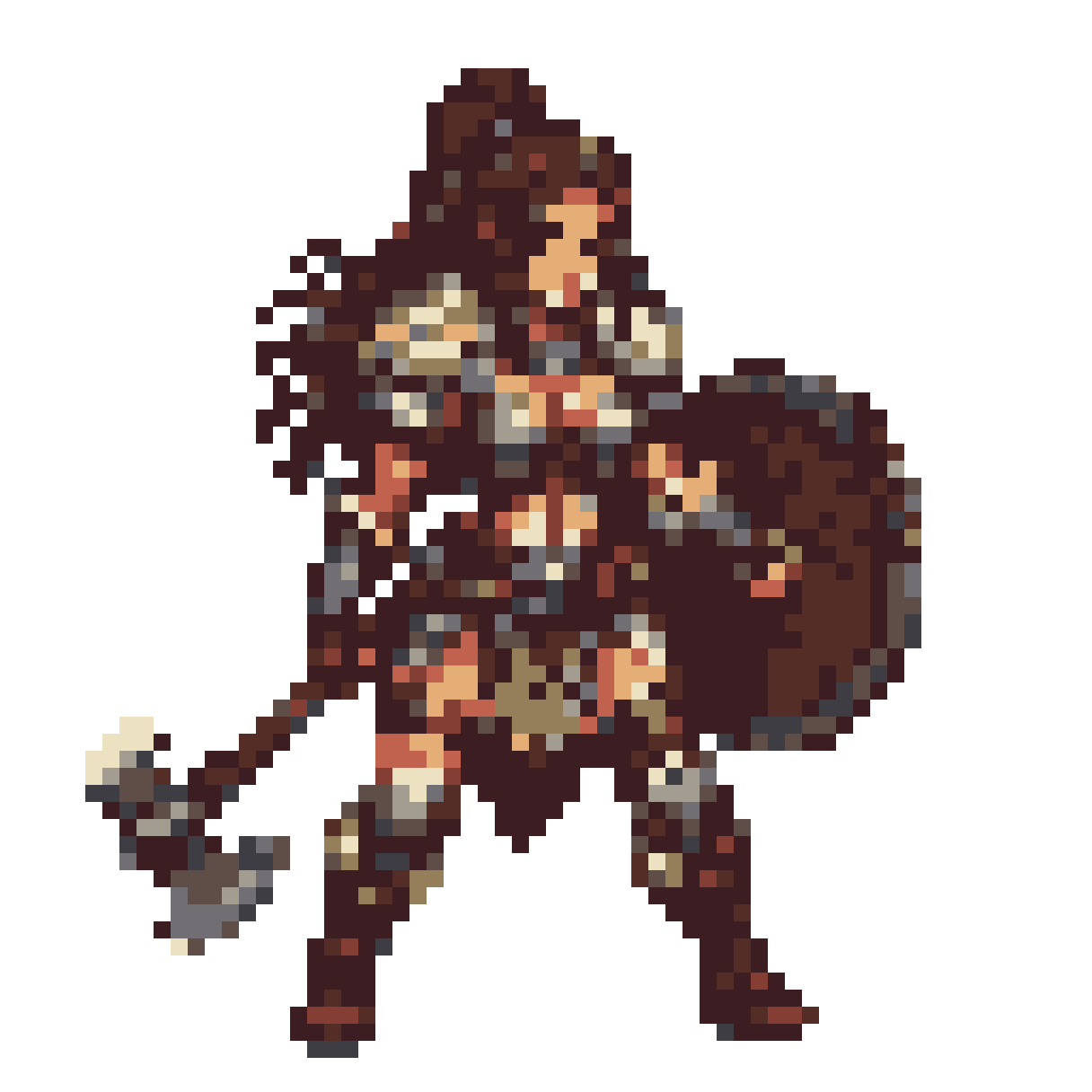 Warrior Woman: Shield, Axe, and Grim Resolve
