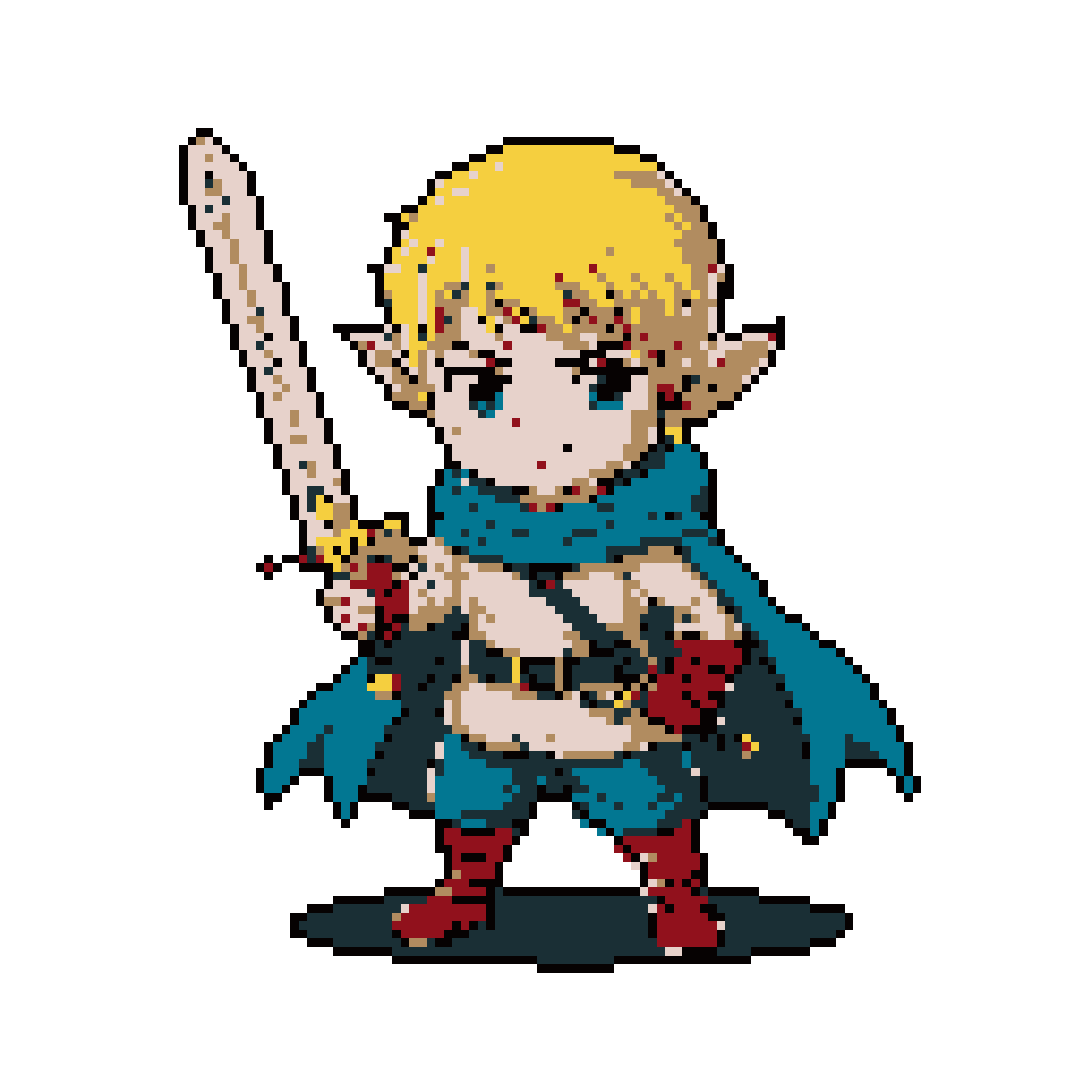 Elixir Elf Chibi Elf Warrior: Ready for Adventure