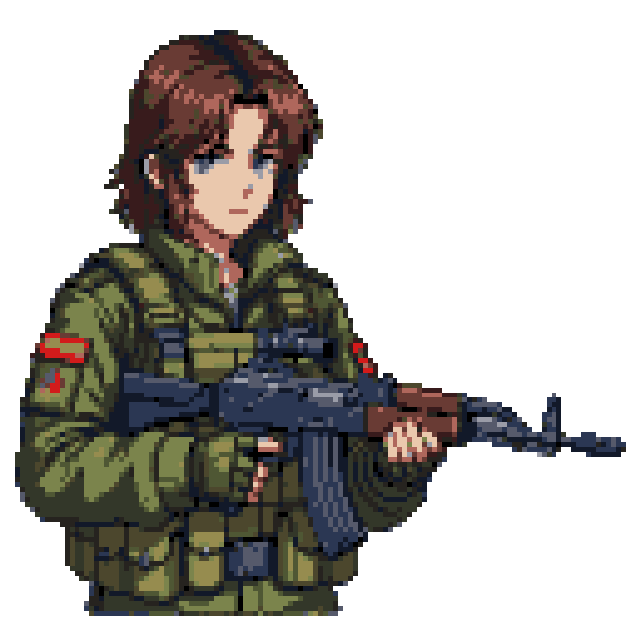 Young Mercenary Ready: Russian Tactical Vest & Rifle