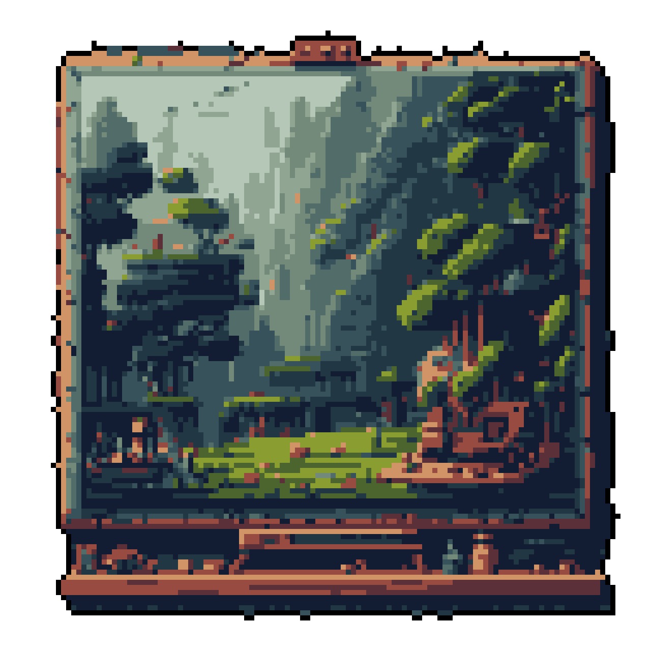 Tranquil Forest View: Digital Window to Nature