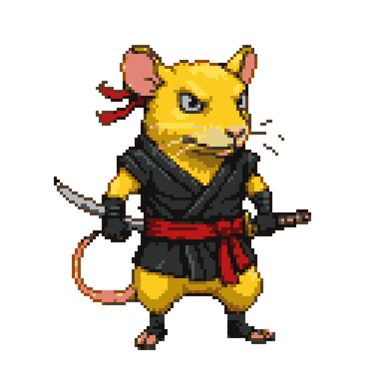 Ninja Rat Warrior: Ready to Strike!
