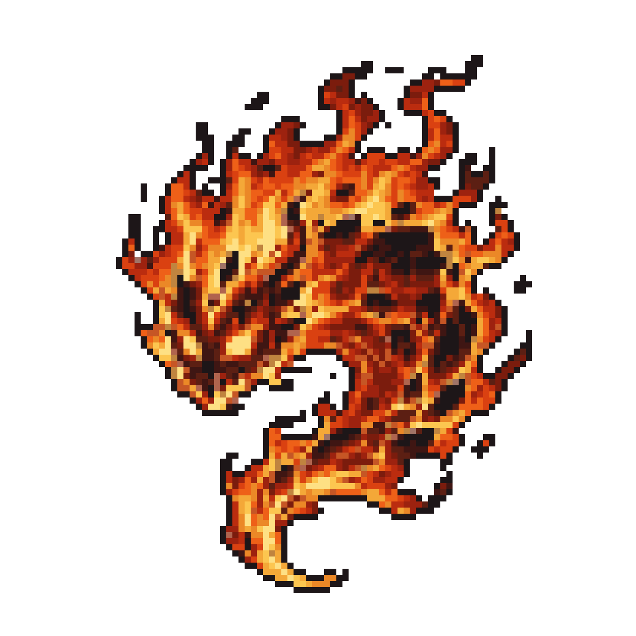 Fiery Elemental Attack: Intense Heat and Power
