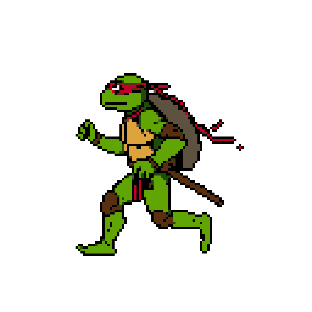 Raphael Running: Classic Turtle Action