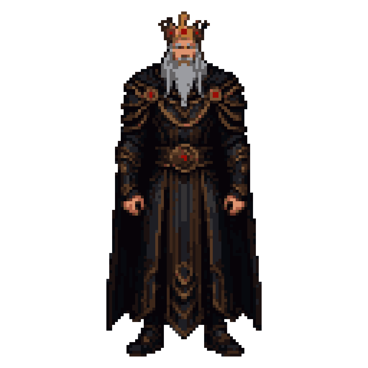 Dark King's Stern Gaze: Grim Fantasy Ruler