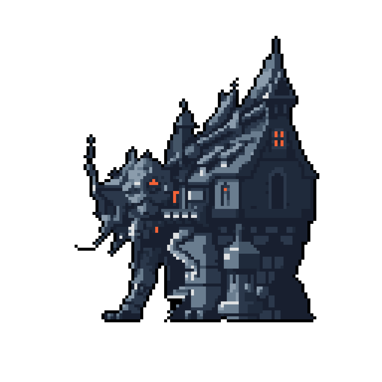 Gothic House Creature: Ominous Glow, Dark Claws
