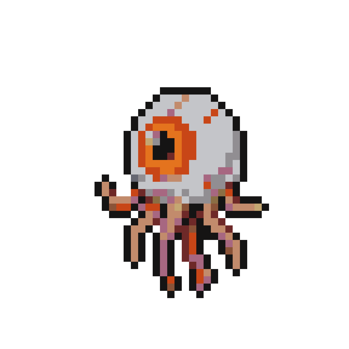 Grotesque Eyeball Monster: Dark Fantasy Sprite
