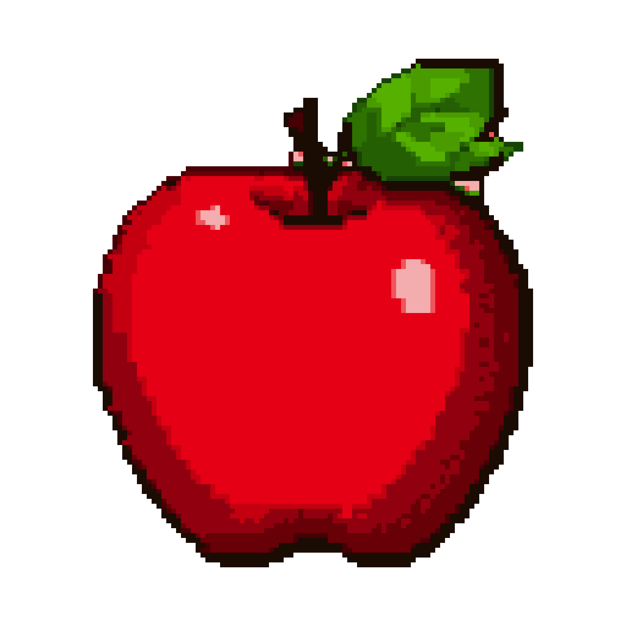 Vibrant Red Apple: Fresh, Glossy, Isolated & Bold