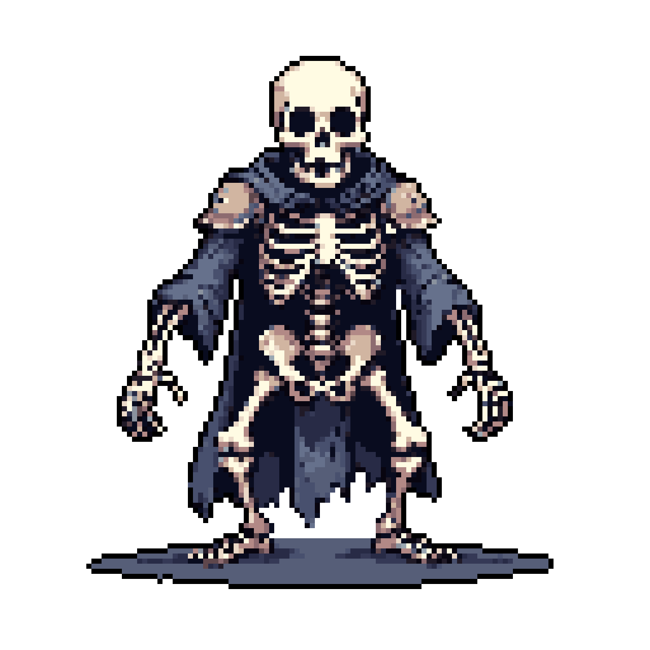 Pixie Skeleton Tattered Robe Skeleton: Dark Fantasy Guardian