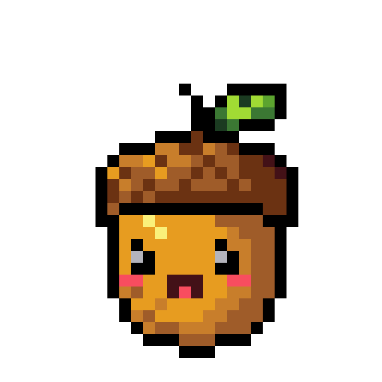Friendly Acorn Icon: Cheerful & Whimsical Character