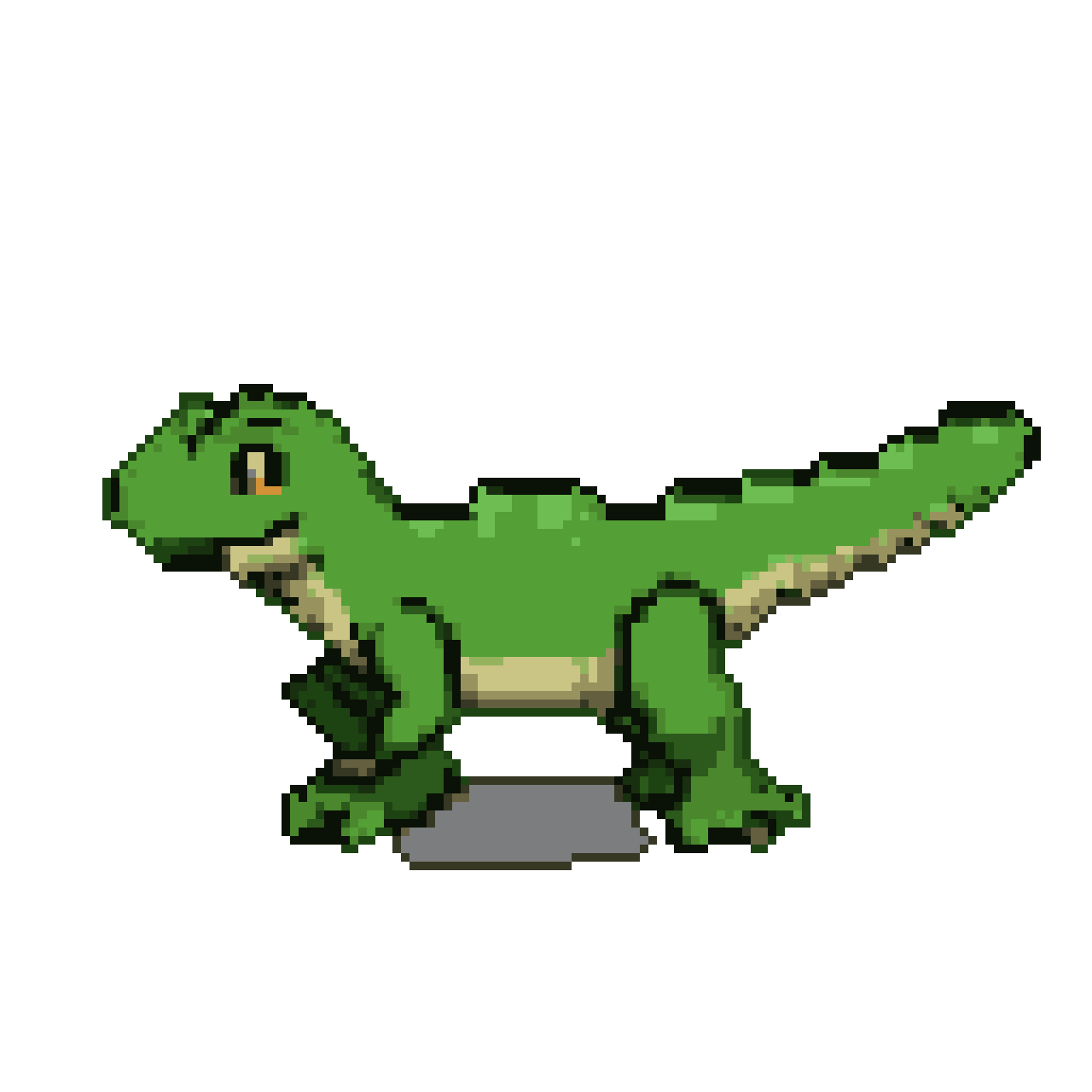 Cute Green Lizard: Friendly Game Character Art