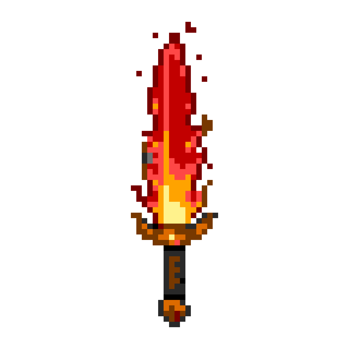 Fiery Sword Sprite: Intense Heat & Raw Power