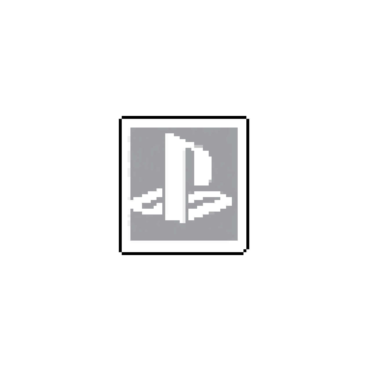 PlayStation Logo: Iconic Gray Monochromatic Design