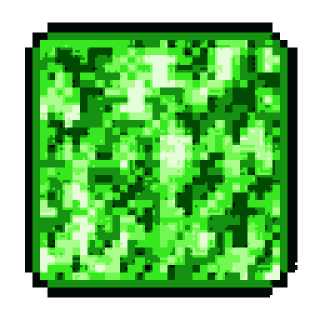 Green Hack Block Textured Green Block: Abstract Digital Camouflage