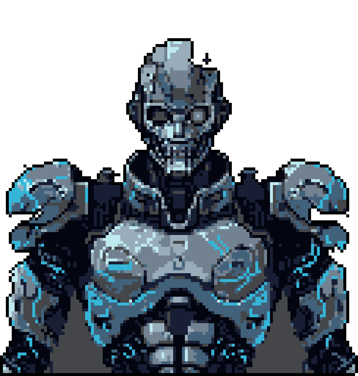 Metallic Android Skull: Cold, Mechanical Omen