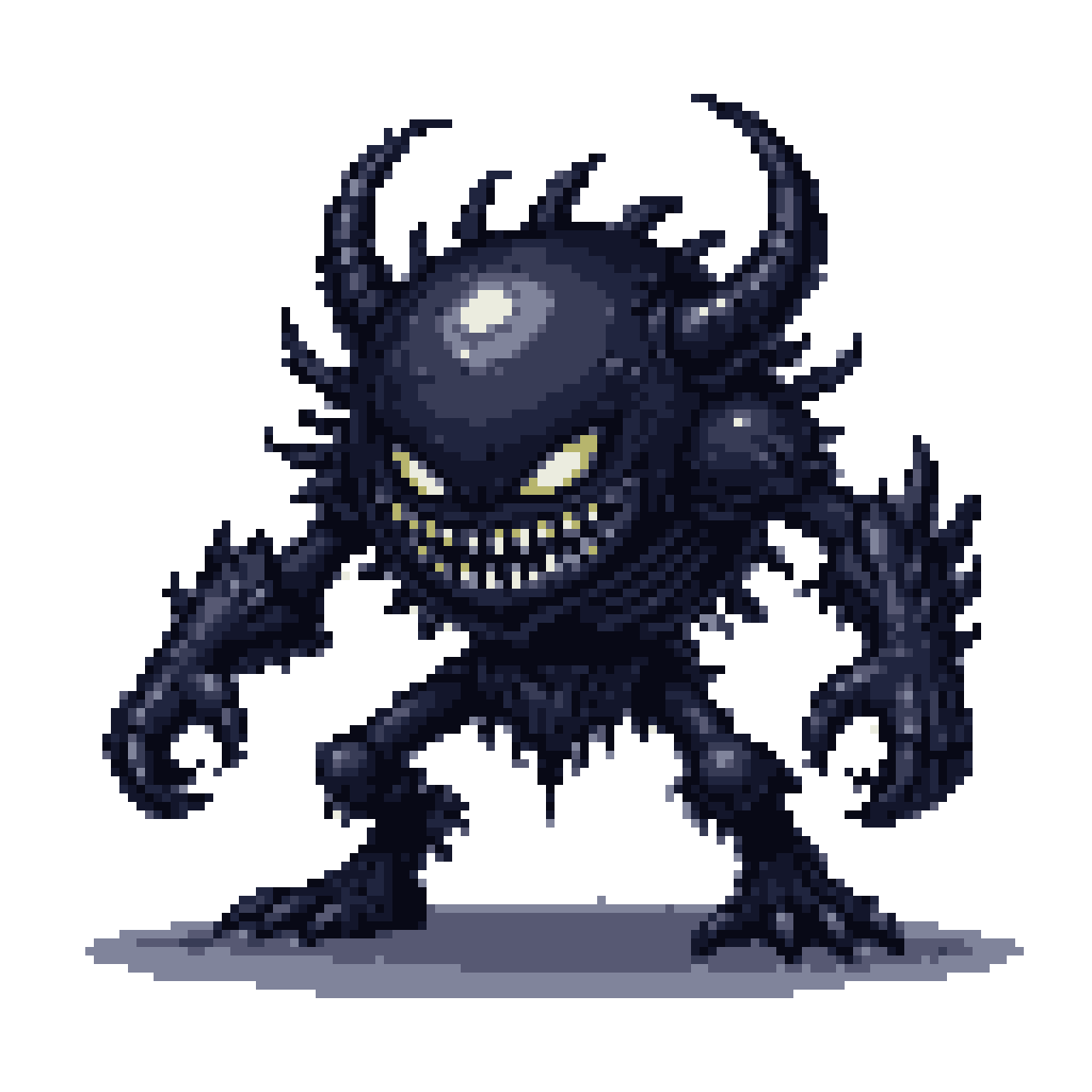 Shadow Beast: Menacing Fanged Creature Glows in Dark
