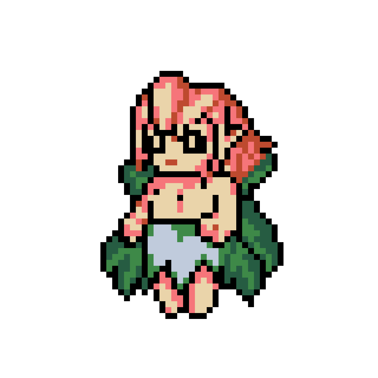 Whimsical Sprite in Foliage: Retro Fantasy Character