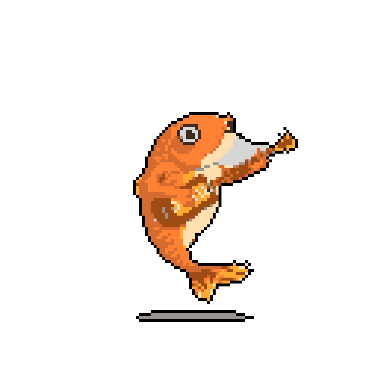 Whimsical Fish Musician Strums a Tune