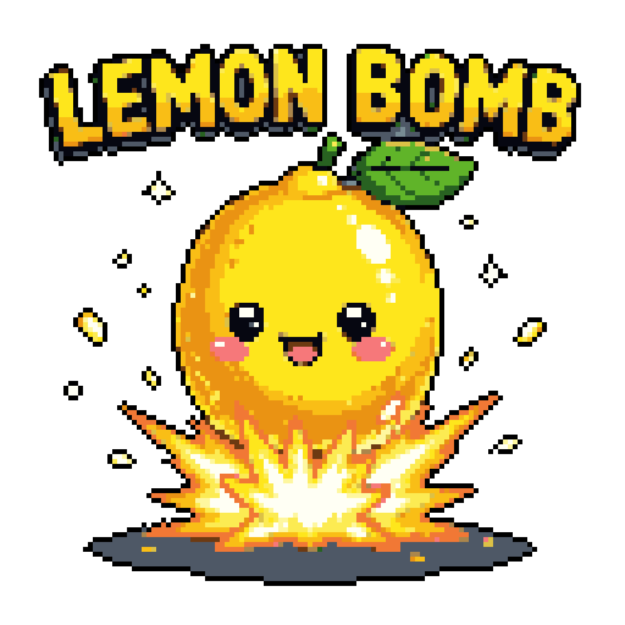 Lemon Bomb Explosion: Cute & Energetic Character