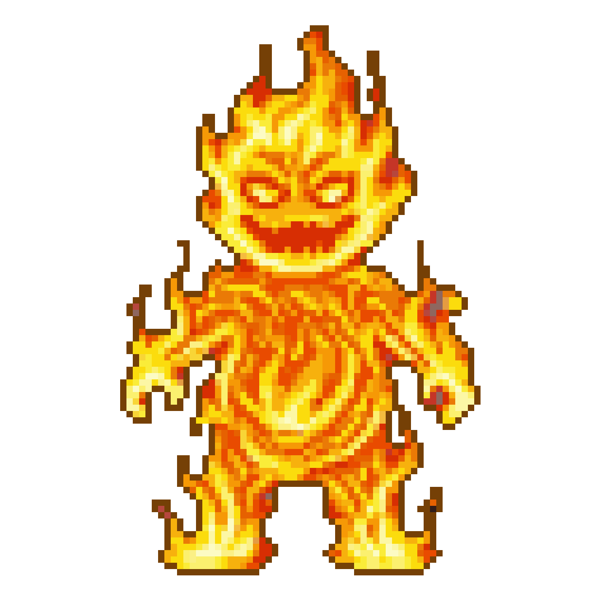 Fiery Sprite's Mischief: Vibrant Retro Fantasy