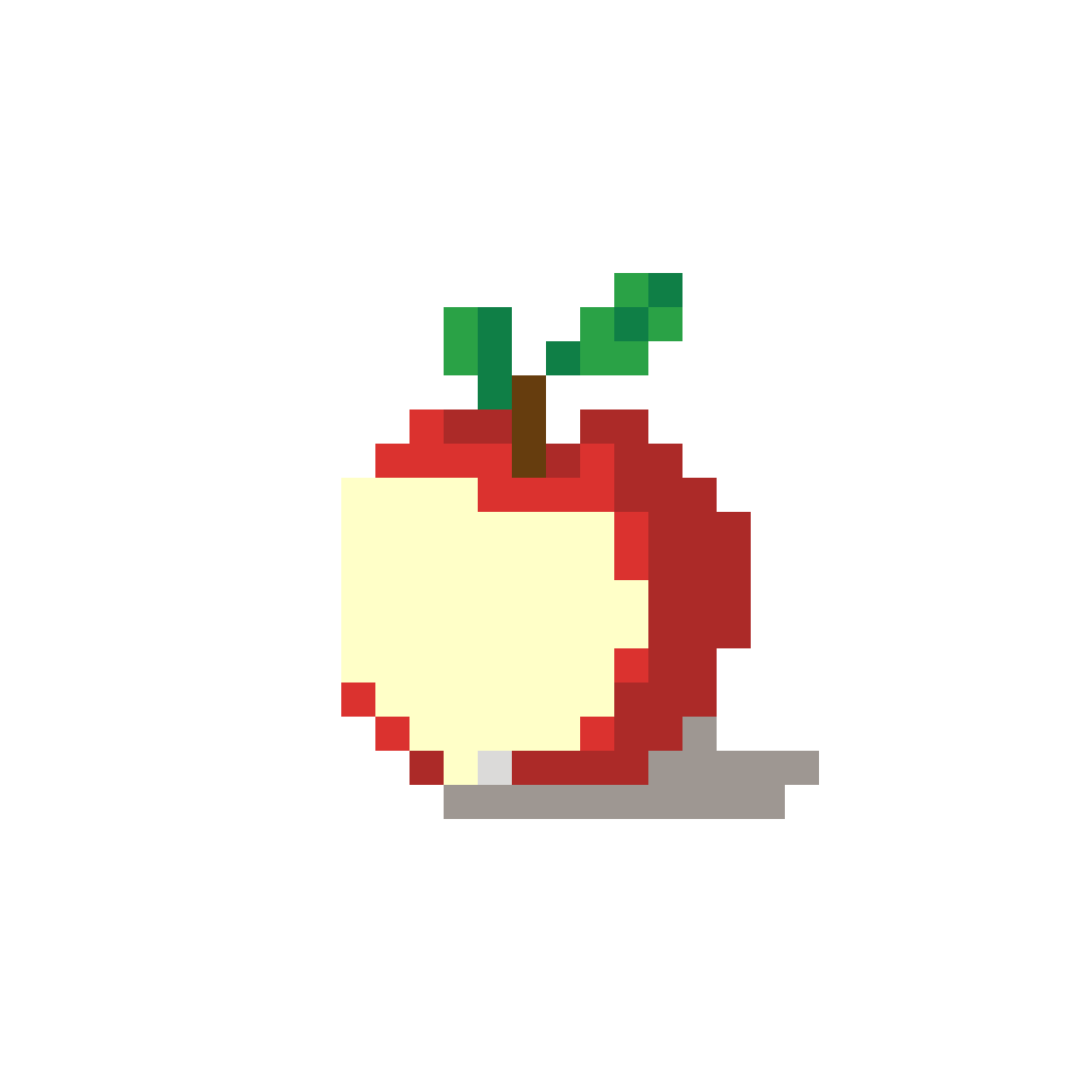 Bitten Apple Sprite: Whimsical & Stark