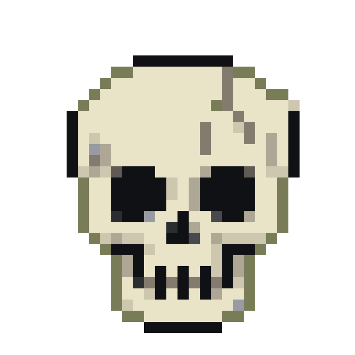 Animated Skull Icons: Gothic Danger & Game Art