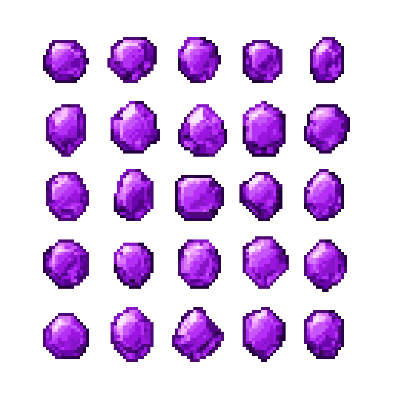 Shimmering Gemstone Grid: Retro Digital Treasures
