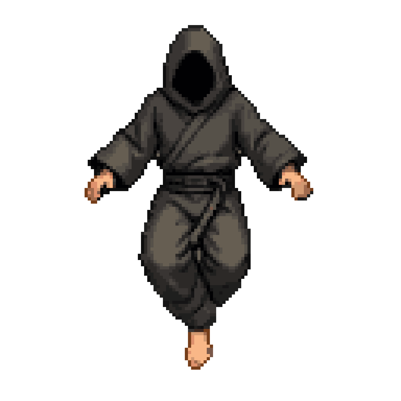 Mystic Monk Levitates: Serene Spiritual Contemplation