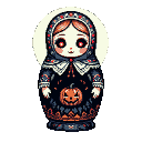 Pixel Art: matryoshka (generated with AI and edited by Alouka).