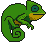 Pixel Art: chameleon