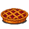 Pixel art generated with AI prompt: cherry pie