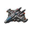 Pixel Art: spaceship isometric view