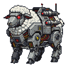 Pixel Art: sheep mech
