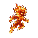 Pixel Art: fire elemental