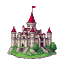 Pixel Art: castillo medieval español